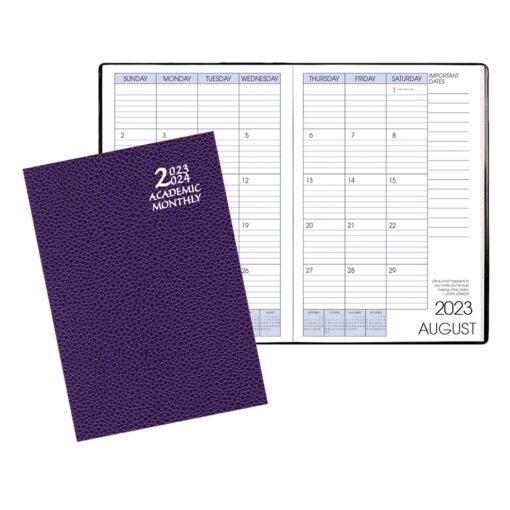 Academic Monthly Planner w/ Cobblestone Cover-2