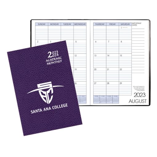 Academic Monthly Planner w/ Cobblestone Cover-1