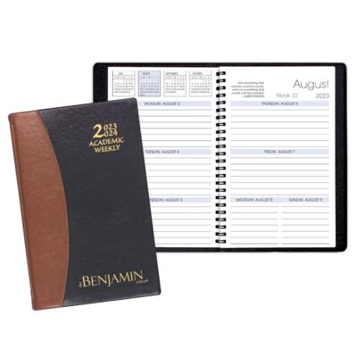 Academic Weekly Planner w/ Carriage Vinyl Cover-1
