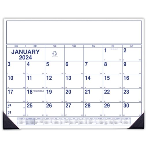 Custom Desk Pad Calendar 17"x22" (2 Color)-2