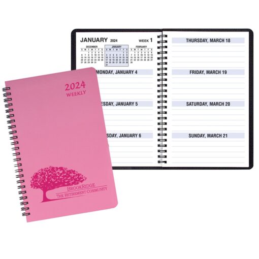 Large Print Weekly Desk Planner w/ Twilight Cover-1