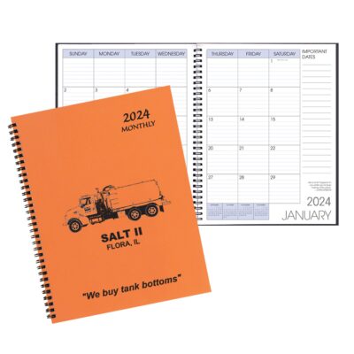Monthly Desk Appointment Calendar/Planner w/ Technocolor Cover-1