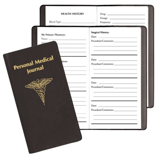 Personal Medical Journal w/ Continental Vinyl Cover-2