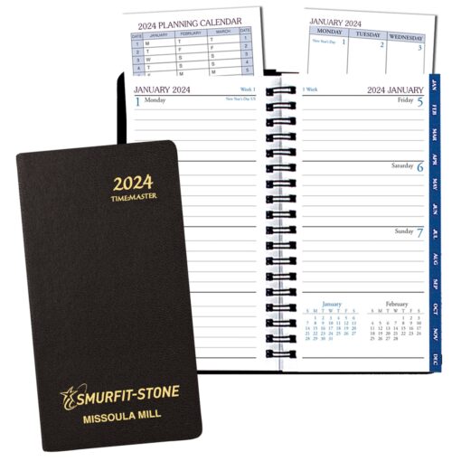 Time Management Planner w/ Continental Vinyl Cover-1