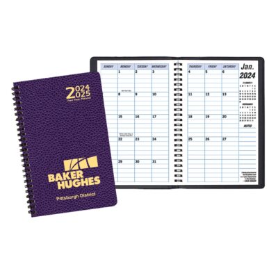 Two Year Monthly Desk Planner w/ Cobblestone Cover-1