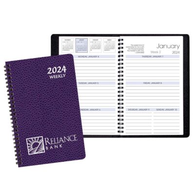 Weekly Desk Appointment Planner w/ Cobblestone Cover-1