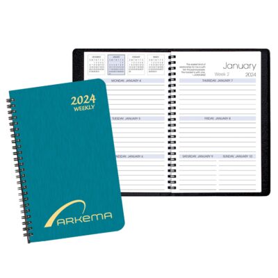 Weekly Desk Appointment Planner w/ Shimmer Cover-1