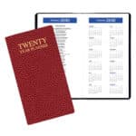 Custom 20 Year Reference Calendar w/ Cobblestone Cover - 1
