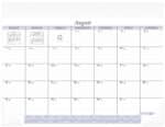 Custom Academic Desk Calendar Pad - 6