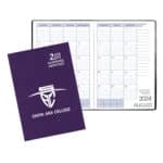 Custom Academic Monthly Planner w/ Cobblestone Cover