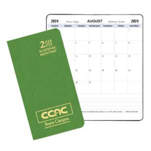 Custom Academic Monthly Pocket Planner w/ Shimmer Cover