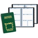 Custom Academic Organizer w/ Leatherette cover