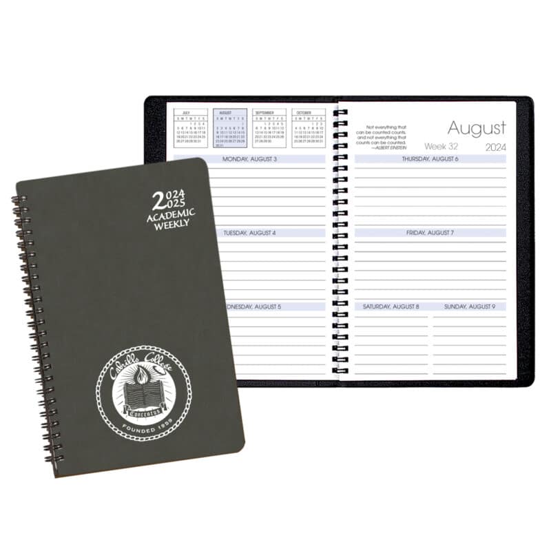 Custom Academic Weekly Planner w/ Canyon Cover