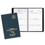 Custom Academic Weekly Planner w/ Continental Vinyl Cover