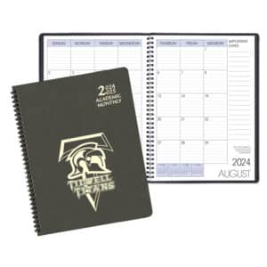 Custom Academic Wire Bound Monthly Appointment Planner w/ Canyon Cover
