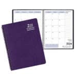 Custom Academic Wire Bound Monthly Desk Planner w/ Cobblestone Cover - 1