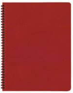 Custom Academic Wire Bound Monthly Desk Planner w/ Leatherette Cover - 4