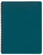 Custom Academic Wire Bound Monthly Desk Planner w/ Leatherette Cover - 6