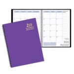 Custom Academic Wire Bound Monthly Desk Planner w/ Technocolor Cover - 1