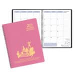Custom Academic Wire Bound Monthly Desk Planner w/ Twilight Cover