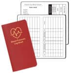Custom Blood Pressure Log Book w/ Leatherette Cover - 1