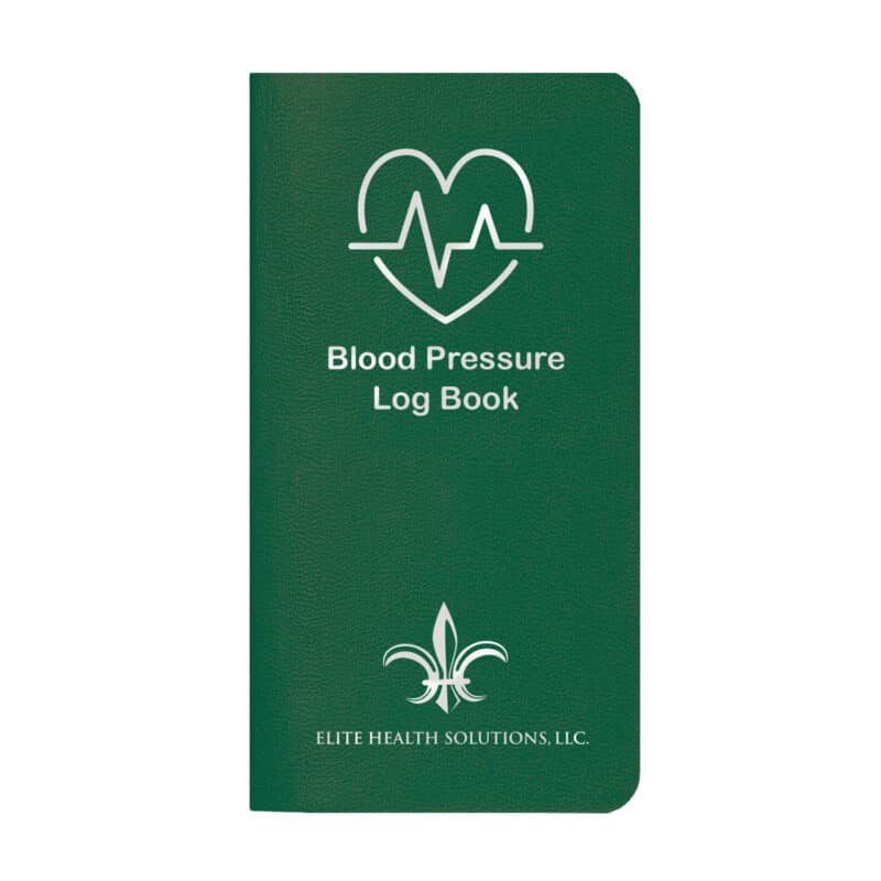 Custom Blood Pressure Log Book w/ Leatherette Cover - 8