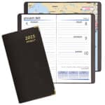 Custom Continental Weekly Pocket Planner w/ Brass Corners - 1