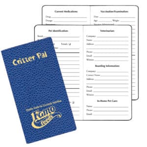 Custom Critter Pal-Pet Information Journal/ Cobblestone Covers