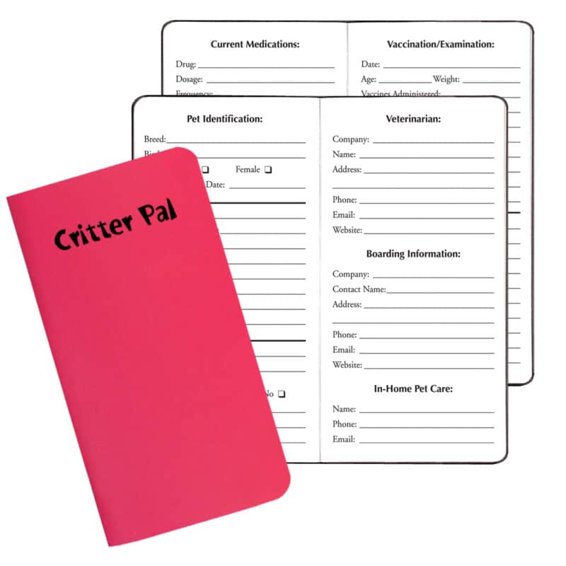 Custom Critter Pal-Pet Information Journal/ Twilight Covers - 1