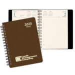 Custom Daily Classic Wire Bound Diary w/ Canyon Cover