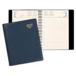 Custom Daily Classic Wire Bound Diary w/ Continental Vinyl Cover - 1