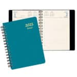Custom Daily Classic Wire Bound Diary w/ Shimmer Cover - 1