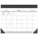 Custom Desk Pad Calendar w/ Leatherette Header - 2