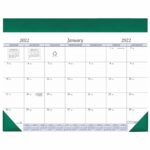 Custom Desk Pad Calendar w/ Leatherette Header - 4
