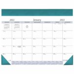 Custom Desk Pad Calendar w/ Leatherette Header - 7