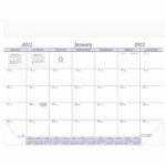 Custom Desk Pad Calendar w/ Leatherette Header - 8
