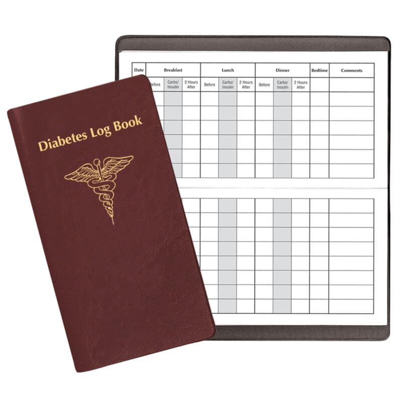 Custom Diabetes Log Book w/ Continental Cover - 1