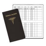 Custom Diabetes Log Book w/ Leatherette Cover - 1