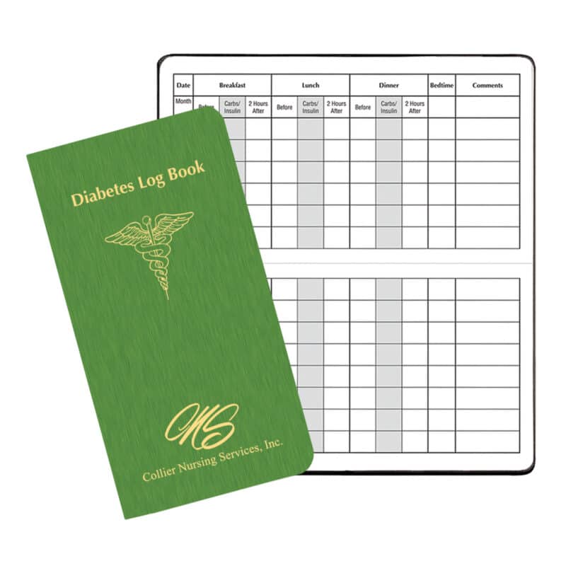 Custom Diabetes Log Book w/ Shimmer Cover