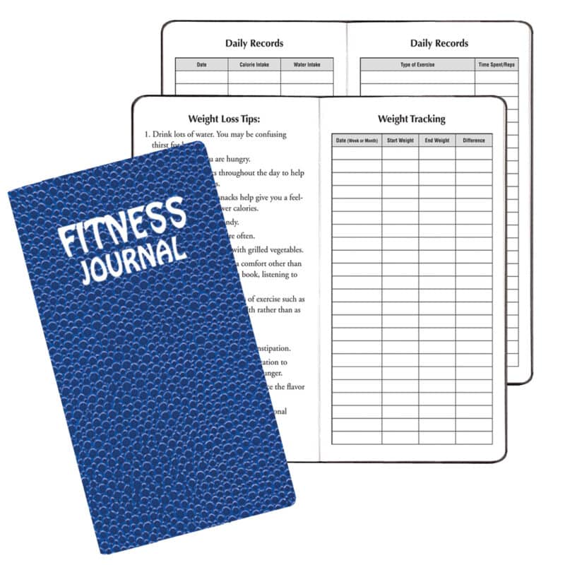Custom Fitness Journal/ Cobblestone Cover - 1