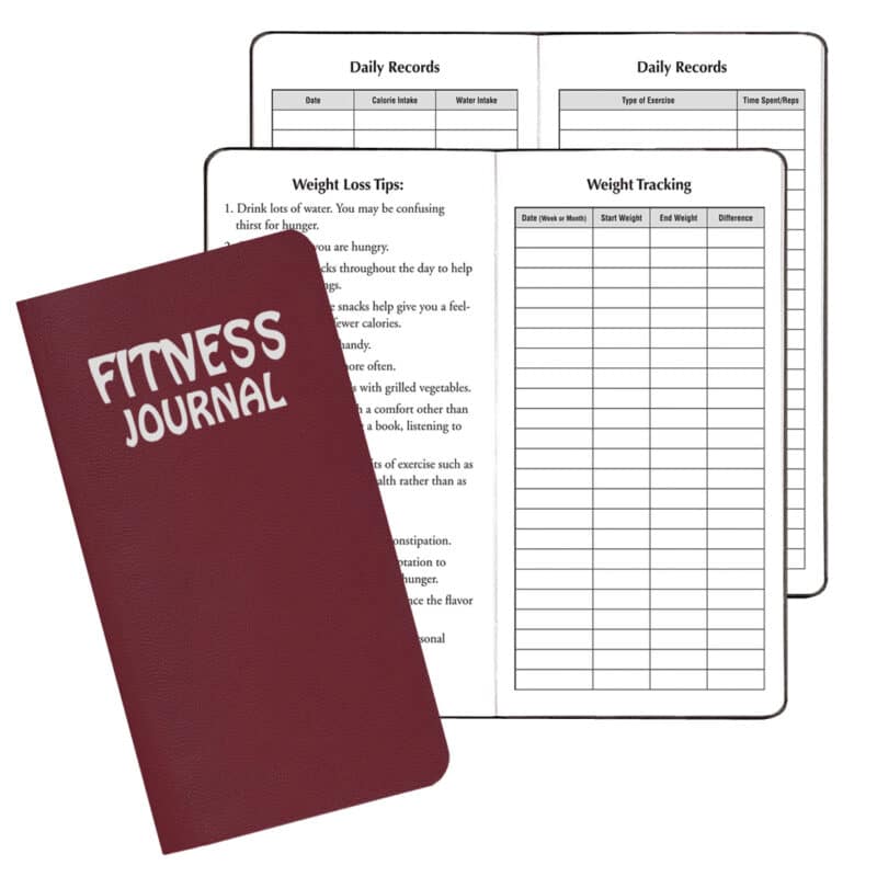 Custom Fitness Journal/ Leatherette Cover - 1