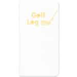 Custom Golf Log w/ Leatherette Cover - 7