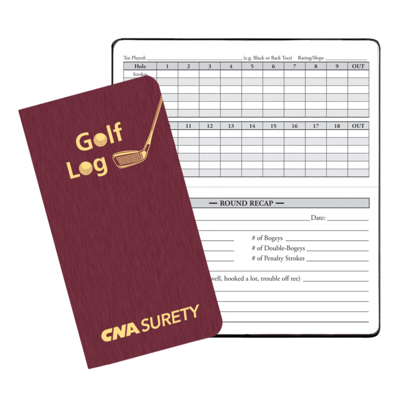 Custom Golf Log w/ Shimmer Cover