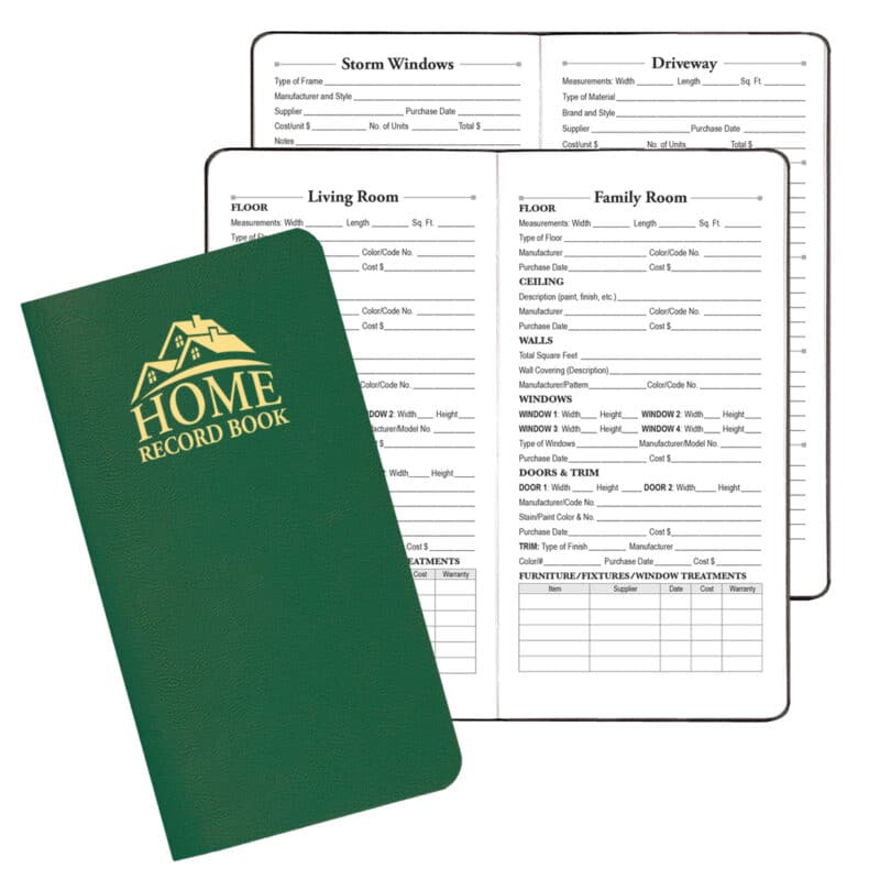 Custom Home Record Book w/ Leatherette Cover - 1