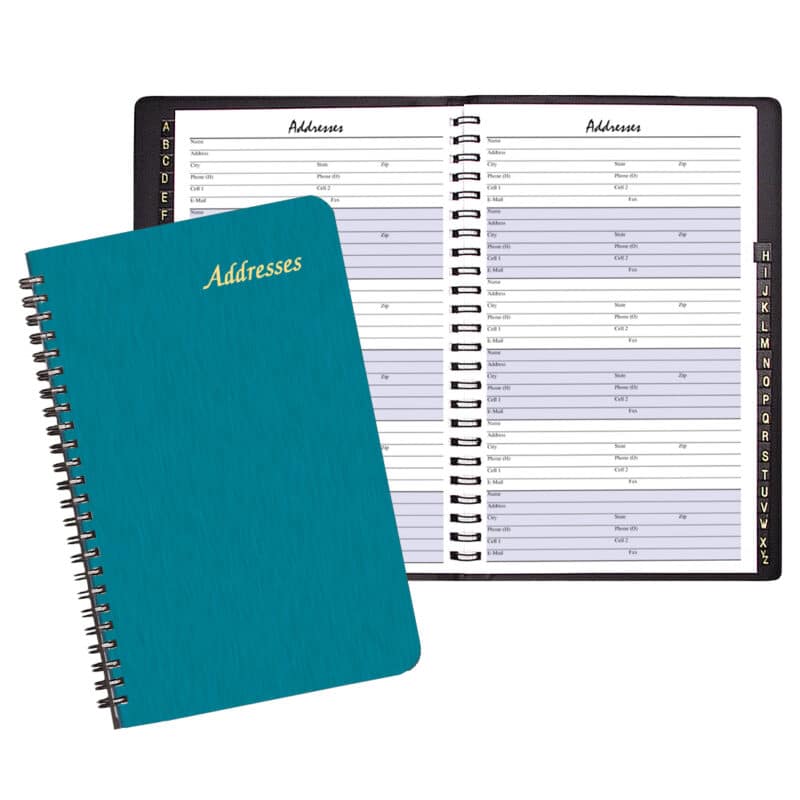 Custom Large Address Book/ Shimmer Cover - 1
