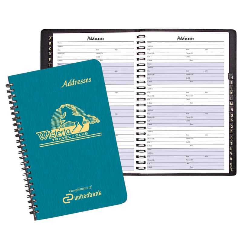 Custom Large Address Book/ Shimmer Cover