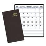 Custom Large Print Monthly Pocket Planner w/ Continental Cover - 1