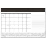 Custom Leatherette Computer Station Desk Pad Calendar - 2