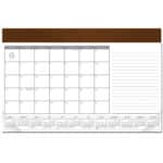 Custom Leatherette Computer Station Desk Pad Calendar - 3