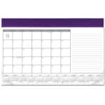 Custom Leatherette Computer Station Desk Pad Calendar - 7
